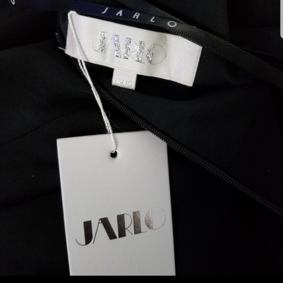 JARLO  Caden Halter Neck Maxi Black Dress Size 6 - Picture 5 of 5